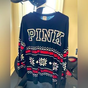 PINK VS women’s Christmas long sleeve shirt